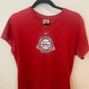 Nike Red Cardinals Baseball Tee